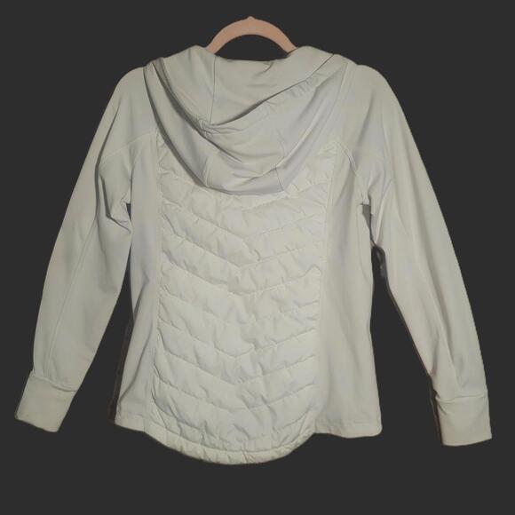 Gap Fit Hooded Women's White Jacket Performance Walking Running - Size M - Picture 2 of 9